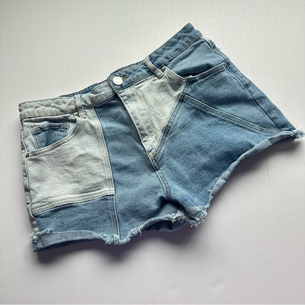 Madden NYC Block Dyed Jean Shorts
